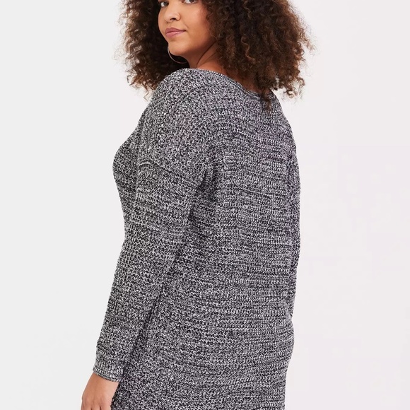 Torrid Marled Slouchy Tunic Sweater - Picture 4 of 8